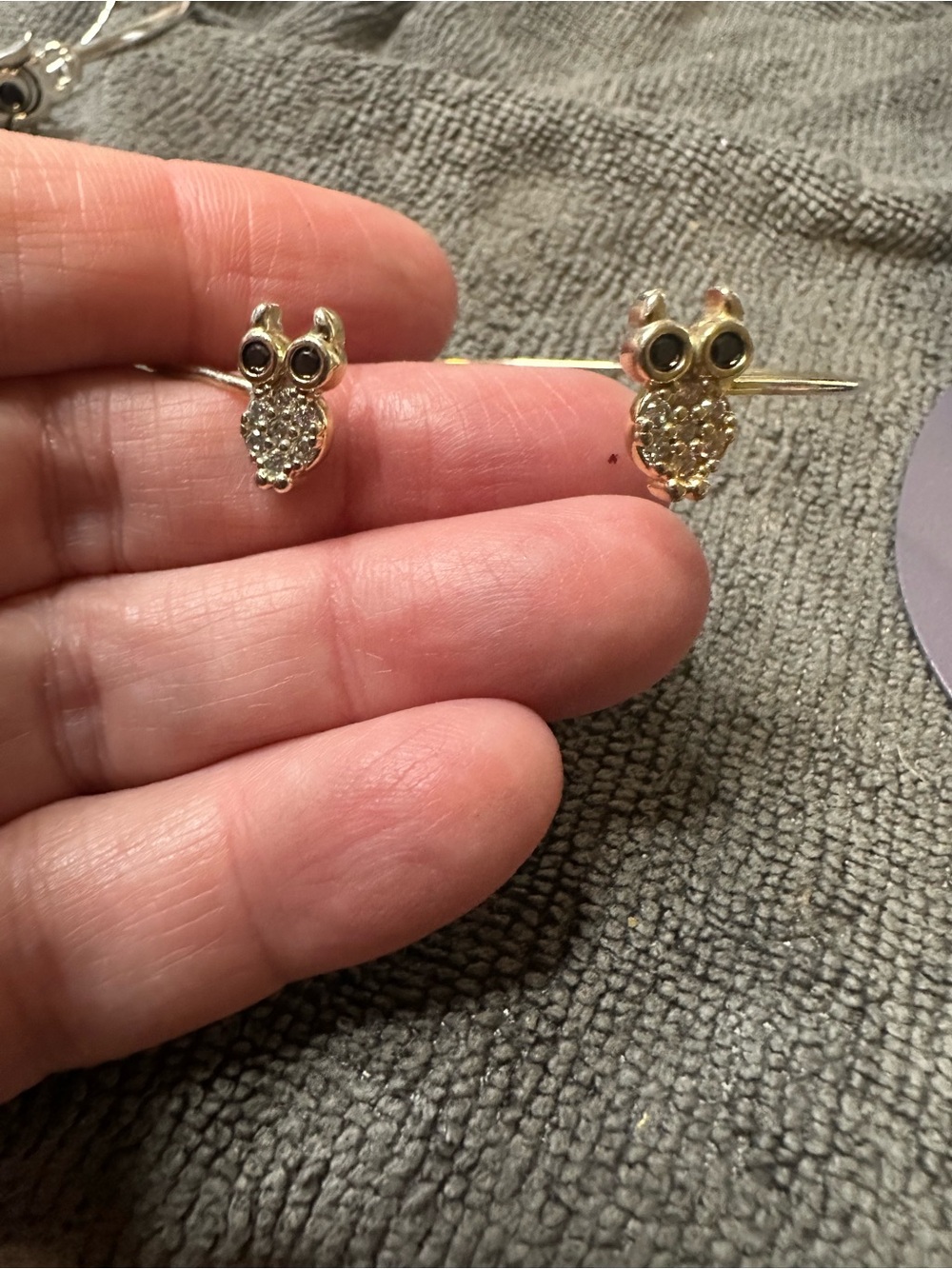 Silver owl bracelet with Crystal Accents - Women Jewelry